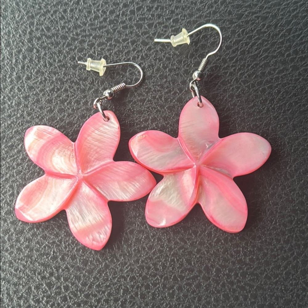 Pink Shell Earrings